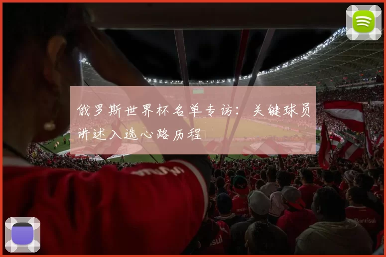 俄罗斯世界杯名单专访:关键球员讲述入选心路历程