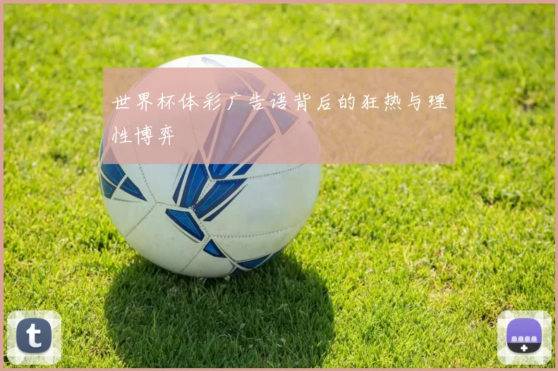 世界杯体彩广告语背后的狂热与理性博弈
